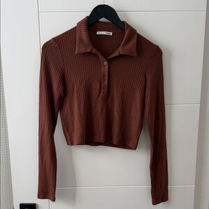 Reformation Crop Polo LongSleeve